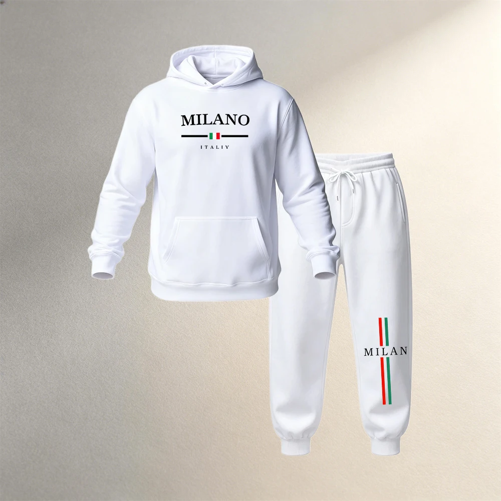 Joggers Pants - Men's Clothing Hoodies Sets 2Pcs Autumn