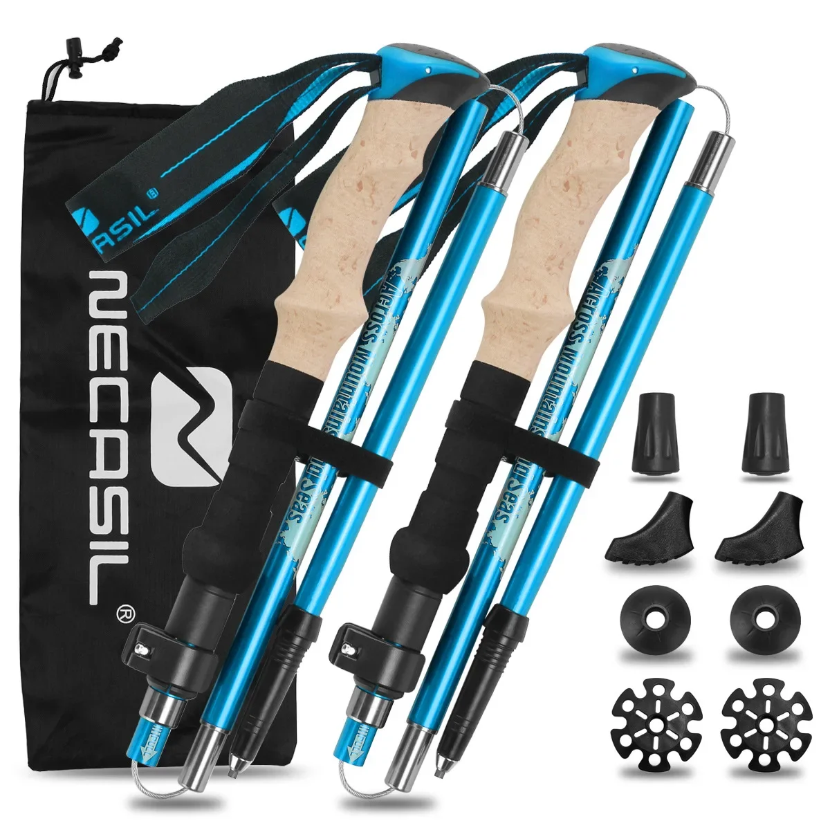 2 Pack Lightweight Foldable Tr - Trekking Pole Carbon 评论和价格