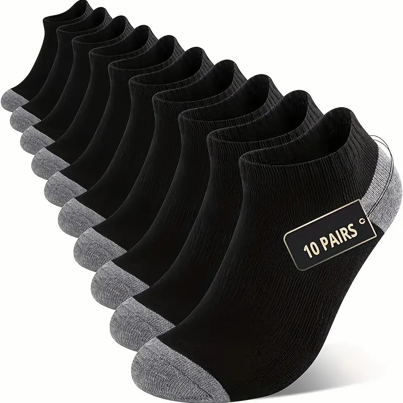 10/30 Pair Neutral Solid Color - Sports Socks 评论和价格