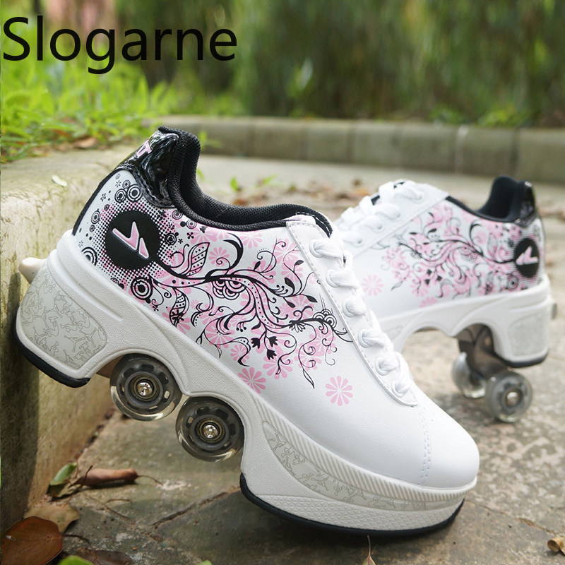 Women 4 Wheels Deformation Rol - Running Shoes Men 评论和价格