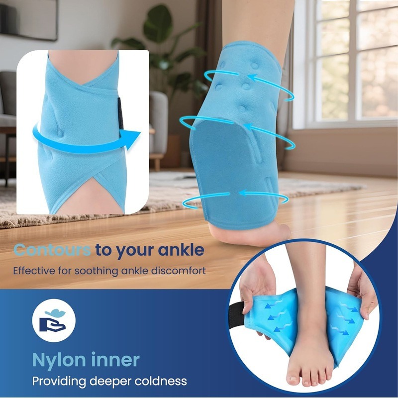 Soft Gel Ankle Ice Pack Hot Co - Ankle Brace 评论和价格