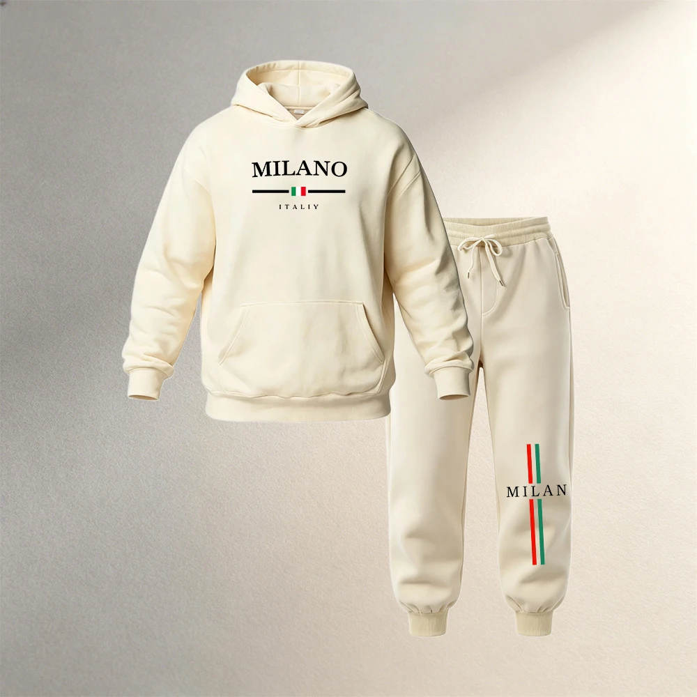 Men's Clothing Hoodies Sets 2P - Joggers Pants 评论和价格